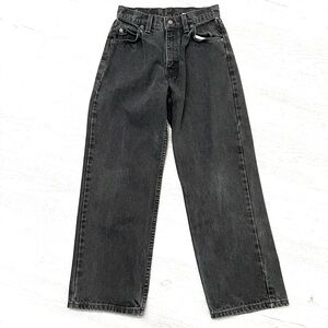 Vintage Levi’s Orange Tab Women’s 565 Wide Leg Jeans Size 25 Waist Faded Black